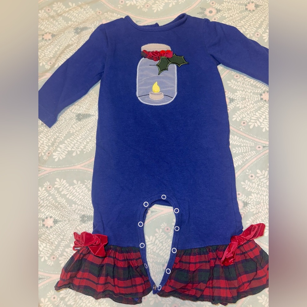 Ricrac & Ruffles Holiday Romper
